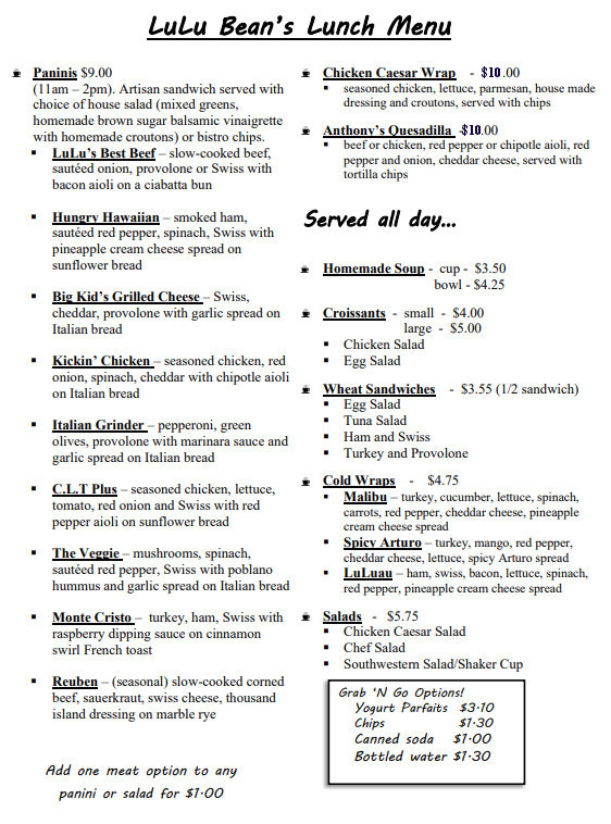 LuLu Beans Coffee Shop in Willmar, Minnesota